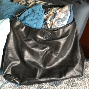 Vintage Tory Burch Black shoulder Hobo Bag